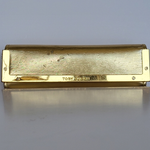 Tory Burch Prescription Glasses Frames Tortoise Pattern Brown and Gold Logo EUC - Picture 2 of 13